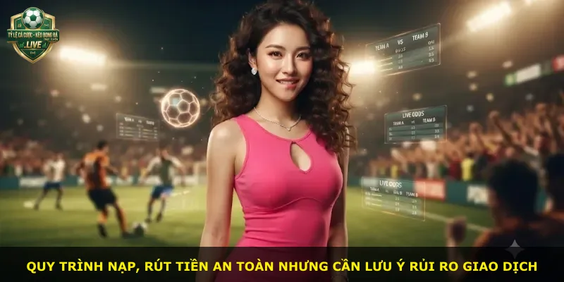 Quy trình nạp, rút tiền an toàn nhưng cần lưu ý rủi ro giao dịch